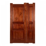 6-Panel Kiln Dried Solid Mahogany Double Door