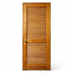 Kiln Dried Mvule Louvered Solid Door